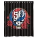 thumbnail image 1 of Cortina de ducha de la banda de rock Grateful Dead, juego de cortina de baño con ganchos, tamaño 60 x 72 pulgadas, 1 of 3