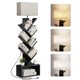 thumbnail image 1 of Estantería Evermagin con forma de árbol de 6 niveles, con luz y espacio de almacenamiento, color negro, 1 of 7