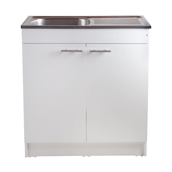 kit mueble lavaplatos 75 cm derecho con rebalse