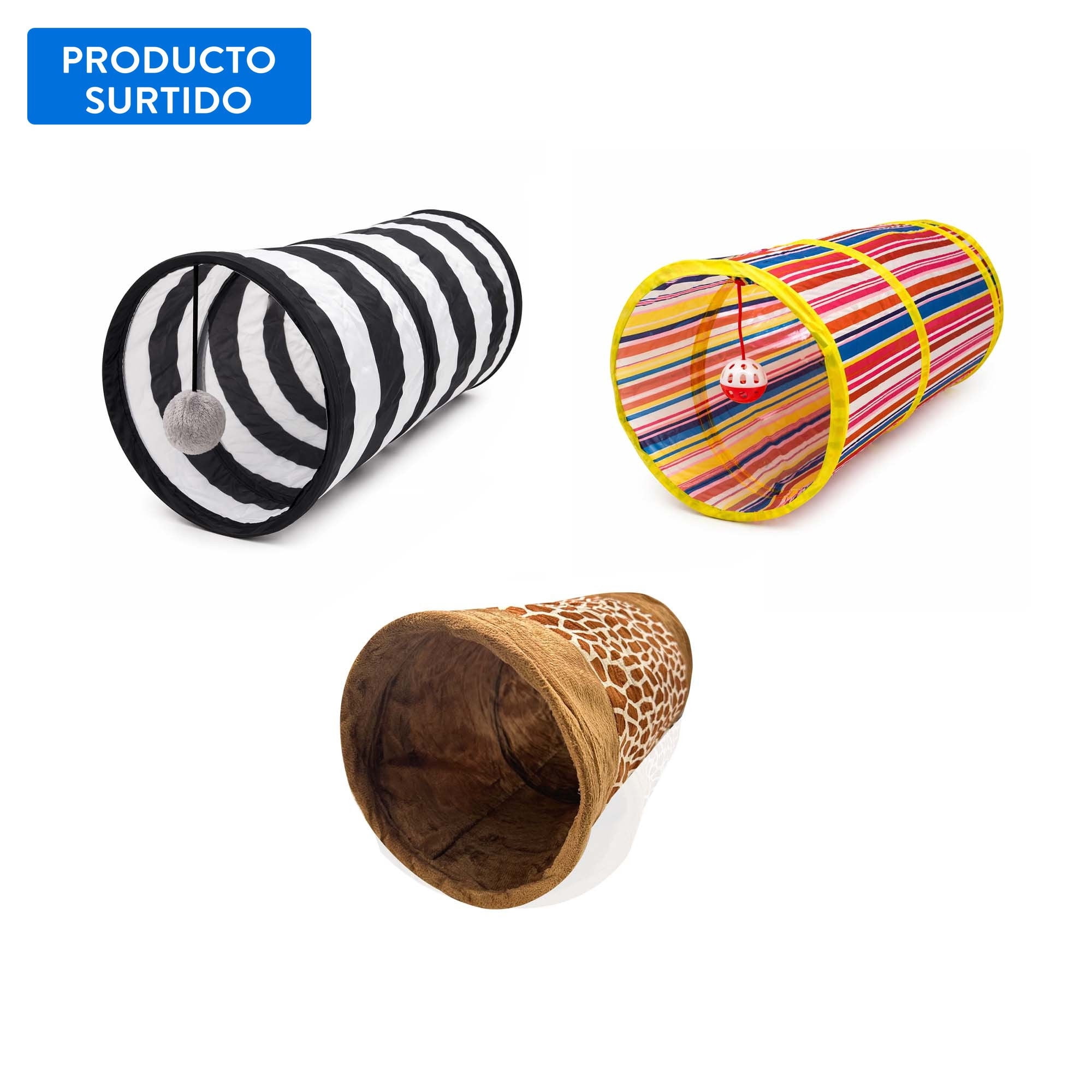 Juguete Para Gato Túnel Plegable, Producto Surtido 1 Un Buddy Pet