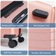 thumbnail image 4 of Equipaje de mano NEWBULIG de 50 cm, ligero y ampliable, rosa, 4 of 8