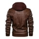 thumbnail image 5 of Chamarra De Cuero Para Hombre Con Gorro Extraíble, 5 of 5