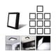 thumbnail image 1 of 10 Foco Plafon Sobrepuesto Cuadrado 24w Luz Fria Borde Negro, 1 of 3