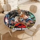 thumbnail image 4 of Parque Jurásico theme Fitted Round Tablecloths Elastic Edged Table Covers Waterproof Table Cloth For Kitchen Holiday Party Tables Decor 120cm, 4 of 6