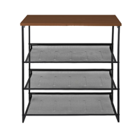 Habita2 Chile - Zapatero Estilo Industrial Negro