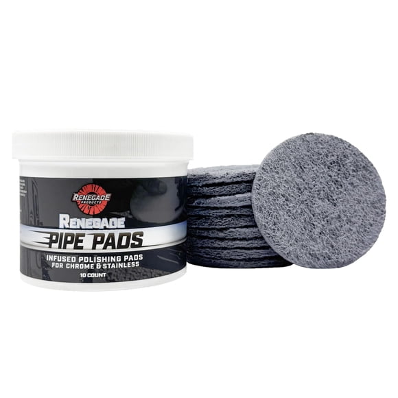 Almohadillas de pulido Renegade Products Pipe Dream cromadas y inoxidables