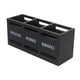thumbnail image 1 of Soporte Para Utensilios De Cocina, Caja Organizadora De Cubiertos Resistente De 3 Rejillas Para Fiestas, Hogar Y Exteriores, Color Negro, 1 of 5
