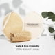 thumbnail image 5 of Esponja de lufa para baño, exfoliante corporal, lufa de ducha para hombres, mujeres y niños, hecha de lufa egipcia natural ecológica con bolsa de viaje de algodón, 18 x 13 cm (paquete de 2), 5 of 6