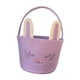 thumbnail image 5 of Cesta De Pascua Tejida Con Orejas De Conejo, Organizador De Almacenamiento Para Niños, Niñas Y Niños, Color Morado, 5 of 5