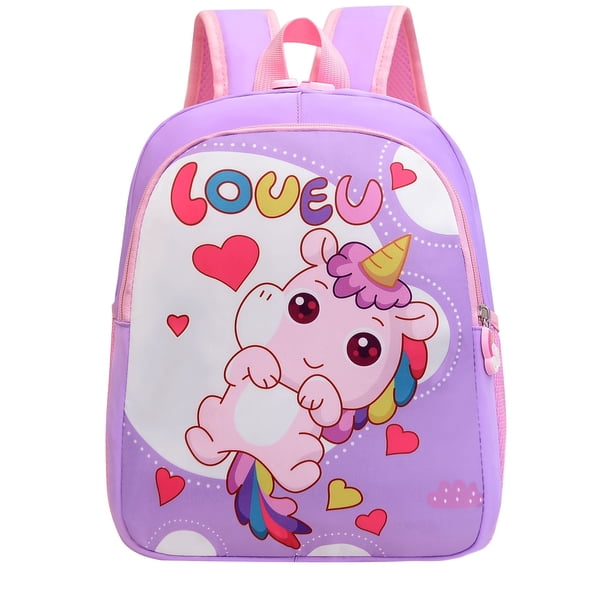 Kids Toddlers Cute Cartoon Unicorn Backpack Boys Girls School Backpack Casual Travel Backpack