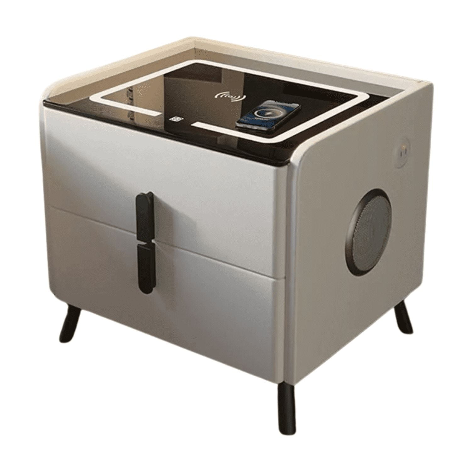 Casa Pagoda - Velador Inteligente Huella, Carga Inalámbrica Parlante Y Luz