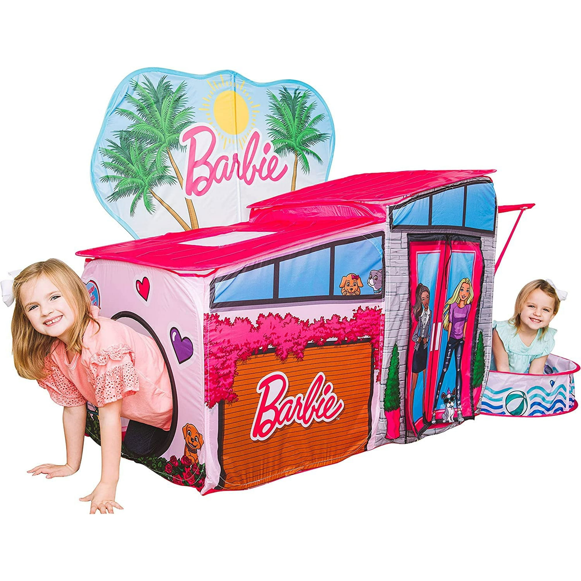 Sunny Days Entertainment - Play Tent Sunny Days Barbie Dreamhouse With Crawl Tunnel