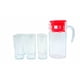 thumbnail image 2 of Jarra con vasos Jarro pack 7 piezas de vidrio 1.8 litros rojo, 2 of 3