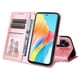 thumbnail image 3 of Funda tipo cartera FOXDOCK para OPPO A98 , diseño girasol en relieve, cuero PU, cierre magnético, soporte y tarjetero, 3 of 5