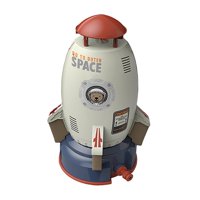 Magideal - Cohete Al Aire Libre Elevación De Presión De Agua Aspersor Rociador De Agua Juguete En Forma De Cohete Baño Ducha Juguete Piscina Juguete Bebé Baño Tubos Blancos De 5M