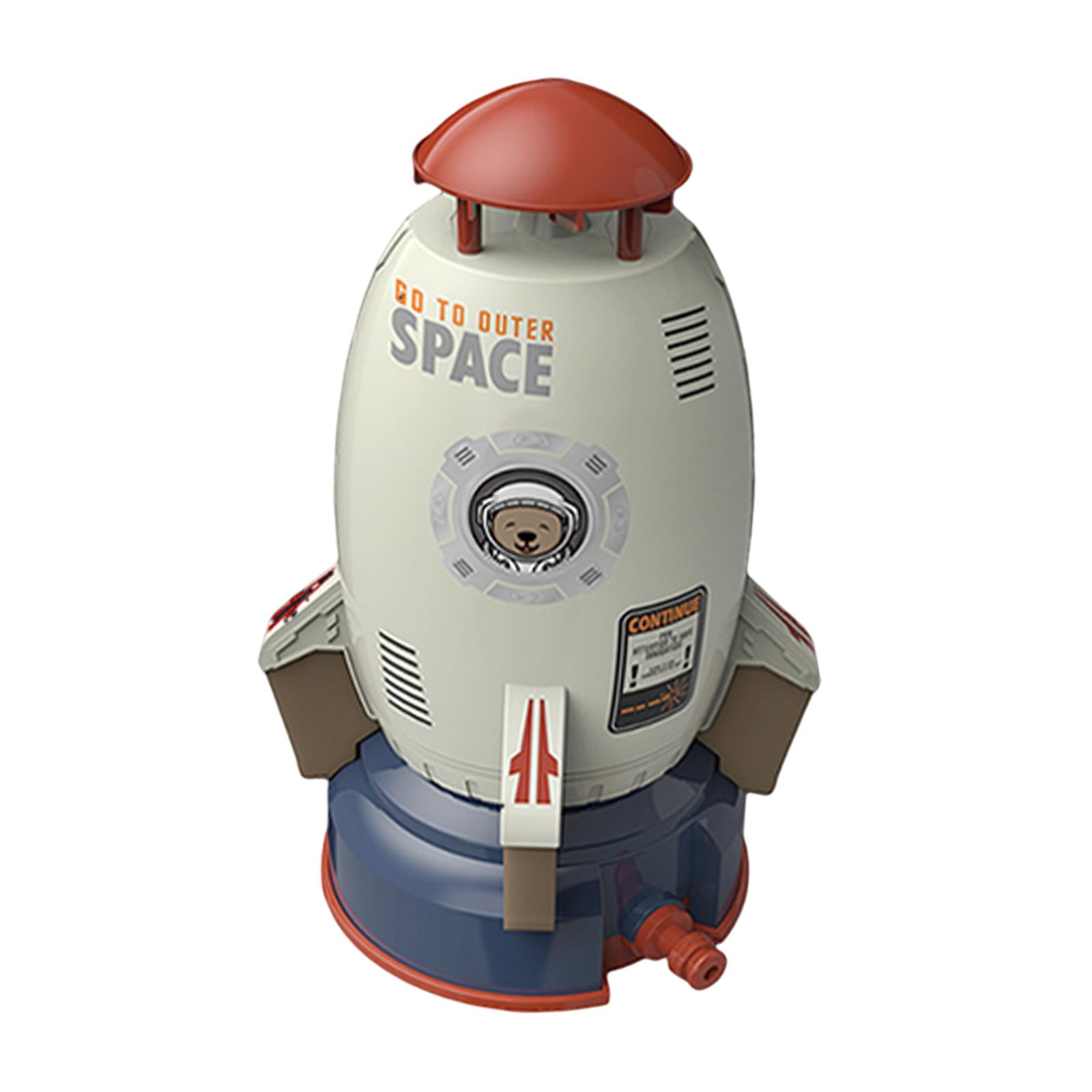 Magideal - Cohete Al Aire Libre Elevación De Presión De Agua Aspersor Rociador De Agua Juguete En Forma De Cohete Baño Ducha Juguete Piscina Juguete Bebé Baño Tubos Blancos De 5m