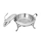 thumbnail image 4 of Plato Para Frotar, Platos Para Servir, Platos, Olla Caliente Peque?a Para Viajes, Barbacoa, Camping, Plata, 4 of 5