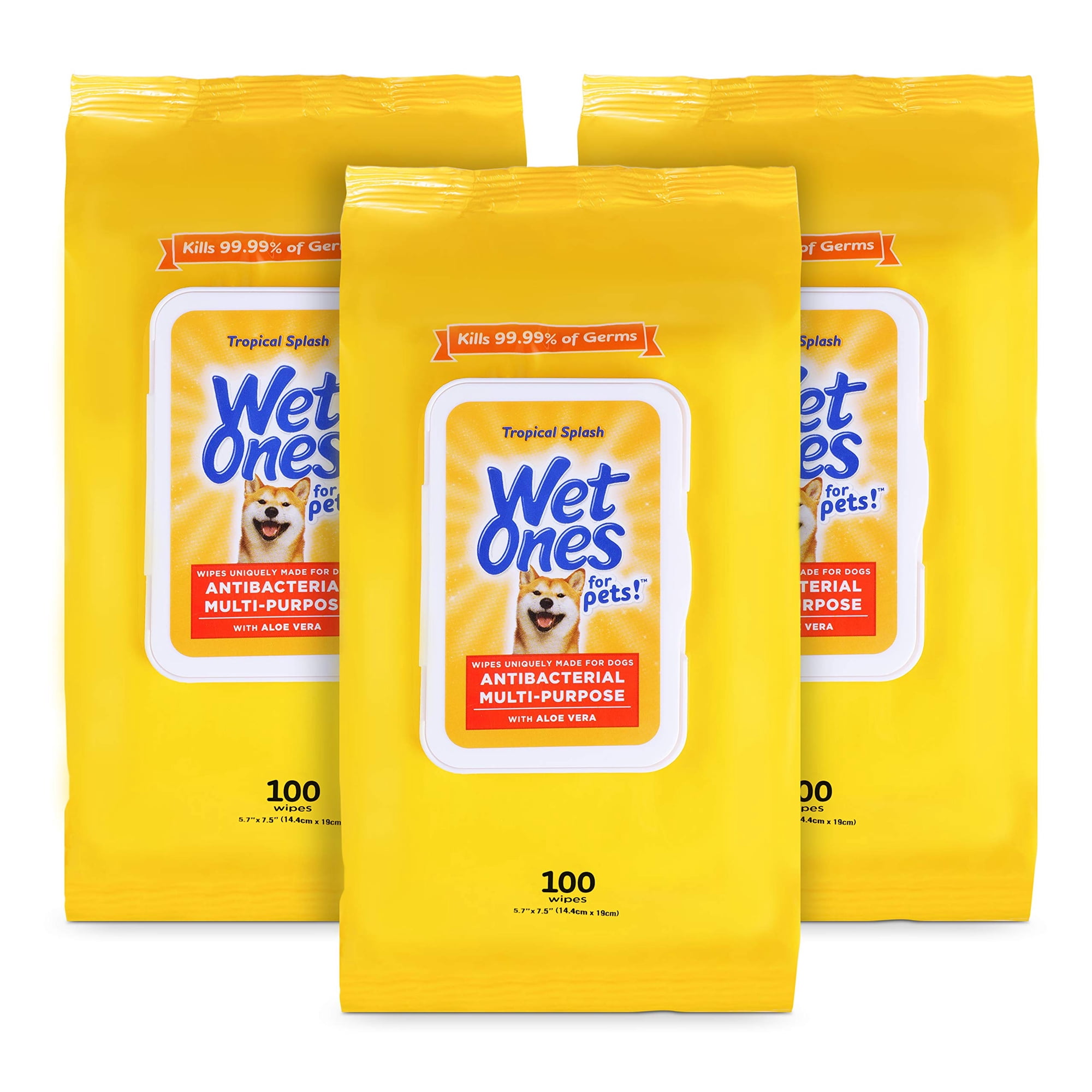 Toallitas Multiusos Para Mascotas Wet Ones Con Aloe Vera, 300 Unidades