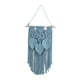 thumbnail image 2 of Tapiz Colgante De Pared De Macramé Con Borlas De Hojas, Adorno De Pared Elegante Para Telón De Fondo, Azul, 2 of 3