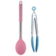 thumbnail image 1 of Juego de 2 utensilios de cocina de silicona, mango de acero inoxidable de silicona de colores, resistente al calor., 1 of 5
