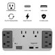 thumbnail image 4 of Regleta On‑Q de 6 tomas con puertos USB‑A/C de 30 W y protector contra sobretensiones, 4 of 9
