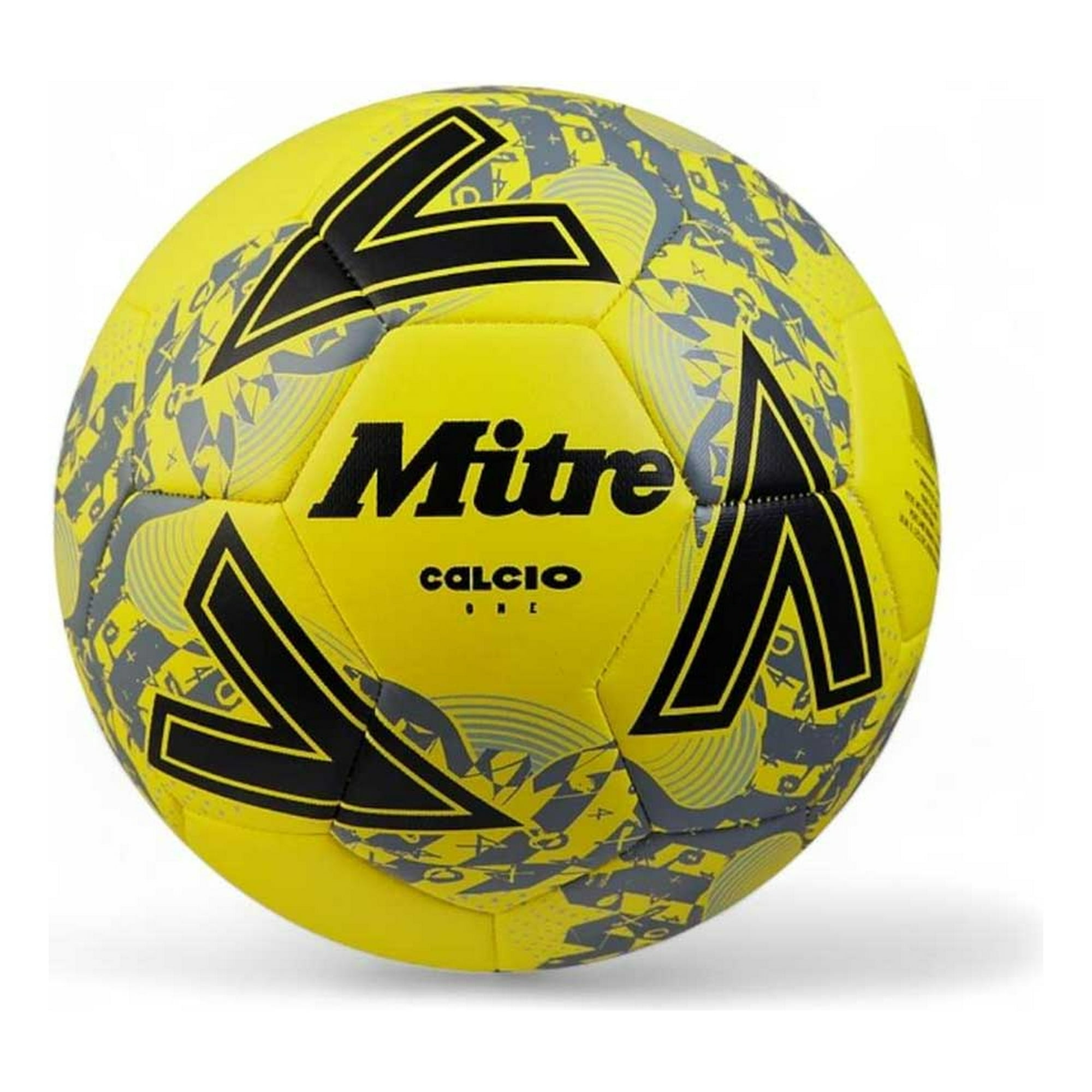 Balon Futbol Calcio T5 (Amarillo/Negro/Gris)