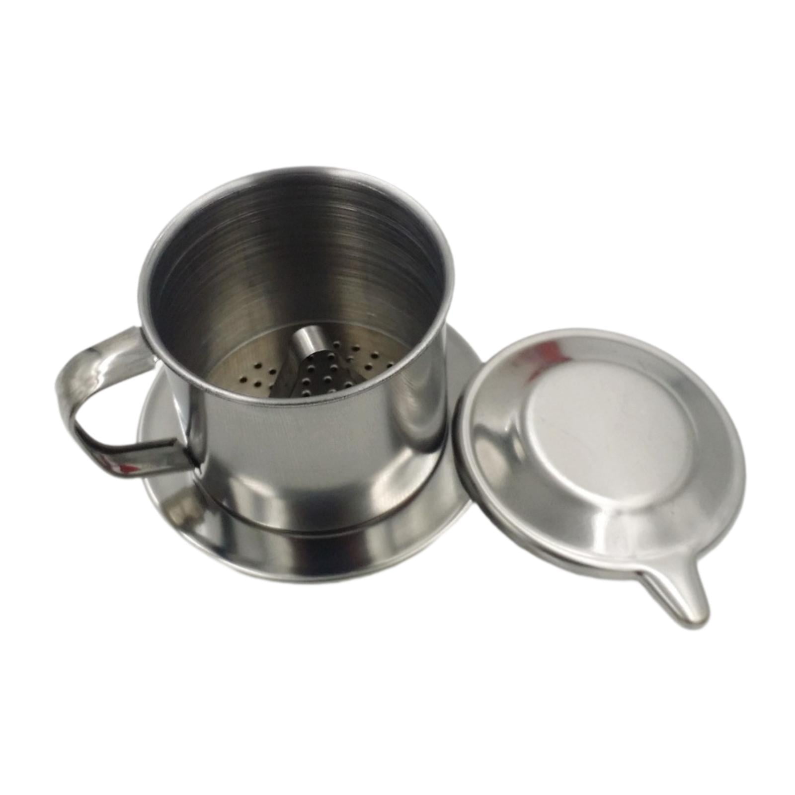 Magideal - Cafetera Vietnamita Con Filtro, Taza Infusora, Filtro De Café Vietnamita Reutilizable De Acero Inoxidable Para El Hogar, Bar, Regalos Navideños 8t