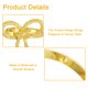 thumbnail image 3 of Uxcell 38 mm Anillos de Servilleta de Metal Mariposa Soportes de Servilleta de Mesa Hebillas para Decoraciones 12 Piezas Oro, 3 of 6