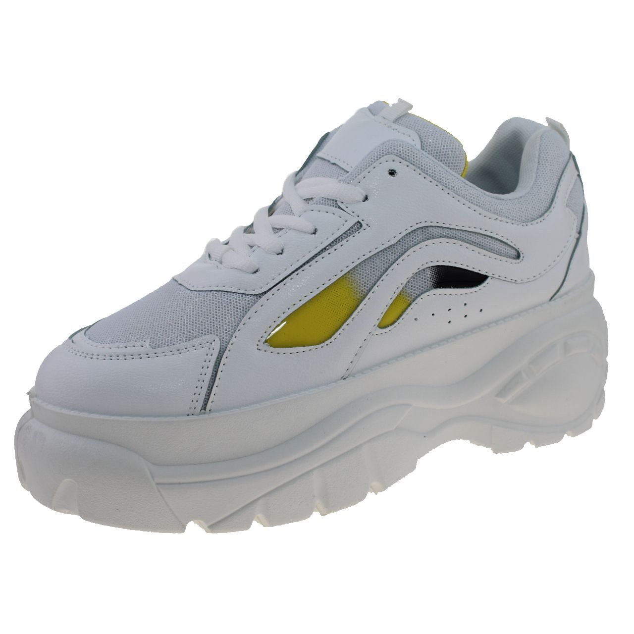 Zapatilla Terraplen Blanco/amarillo Vía Franca