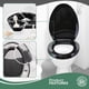 thumbnail image 2 of Asiento de inodoro alargado negro de cierre lento, 2 of 8
