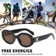 thumbnail image 5 of Gafas de sol con montura ovalada retro, gafas de sol de tendencia de moda que combinan con todo, hechas de PC, 5 of 5