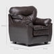 thumbnail image 2 of SOFA 1CUERPOS BELEN PU CAFE, 2 of 2