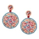 thumbnail image 2 of Pendientes Colgantes De Abalorios Pendientes Colgantes Redondos De Aro Bohemio Para Fiesta En La Playa Mujer Rosa Azul, 2 of 5