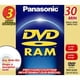 thumbnail image 1 of Panasonic LM-AF30U3 DVD-RAM de 8 cm, 1,4 GB, paquete de 3, 1 of 1