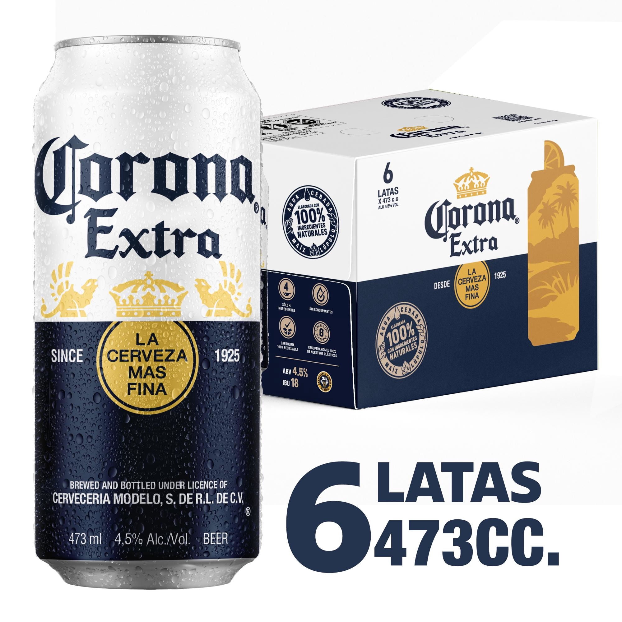 Cerveza Lata Lager, 6 Un