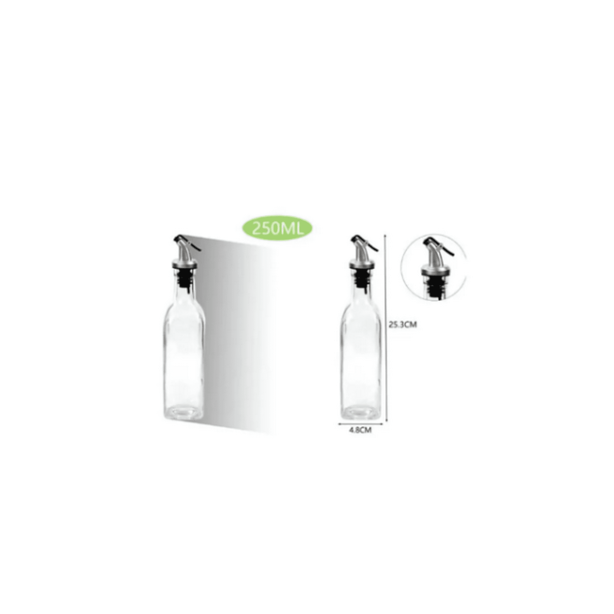 Genérico - Botella De Vidrio Para Aceite 250ml