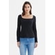 thumbnail image 1 of Polera Mujer Escote Bardot Rib Negro, 1 of 4