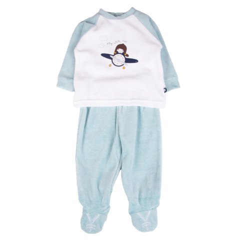 Conjunto Bebé Niño Petroleo Pillin