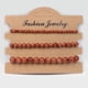 thumbnail image 1 of 3pcs/set Colorful Natural Stone Beads Bracelets - Stretchable Bangle Jewelry Gift for Women, 1 of 5