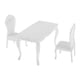 thumbnail image 2 of Modelo De Mesa Y Silla De Plástico En Miniatura A Escala 1:6 Para Figuras De 12 ", 3 Uds., 2 of 4