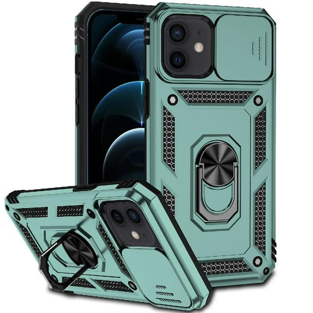 Estuche GANGXUN para iPhone 12, soporte giratorio 360°, estilo mecánico y magnético