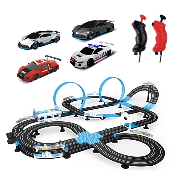 Set de pista de carreras de coches tragaperras AGM MASTECH High Speed con 4 coches