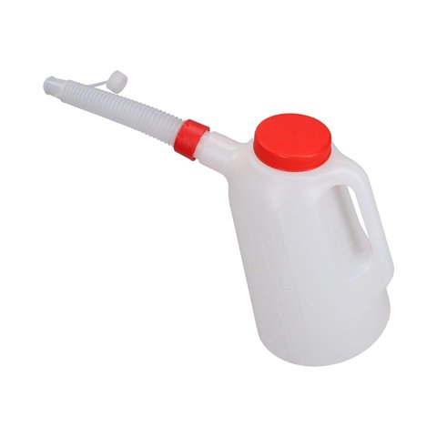 Magideal - Contenedor Medidor De Aceite, Dispensador De Aceite Automotriz, 5L A Prueba De Fugas Con Tapa Con Recipiente De Aceite Con Boquilla Para Automóvil