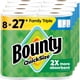 thumbnail image 1 of Toalla de Papel Bounty QuickSize 8 Rollos Triple 2X Absorbente, 1 of 3