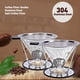 thumbnail image 3 of Filtro de café reutilizable, soporte de acero inoxidable, cestas de embudo de malla metálica, filtros de café de goteo, gotero, taza de filtro de café de goteo, 3 of 5