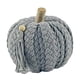 thumbnail image 4 of Cosecha De Oto?o Calabaza Tejida A Mano Hogar Pantalla Cena Mesa Calabazas Artificiales Gris, 4 of 5