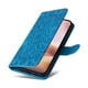 thumbnail image 5 of Funda tipo cartera FOXDOCK para iPhone 16 Plus , diseño girasol en relieve, cuero PU, cierre magnético, soporte y tarjetero, 5 of 5