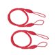 thumbnail image 4 of 2 Piezas Cortina De Cuerda Drapeado Tiebacks Borla Sala De Estar Dormitorio Rojo, 4 of 5