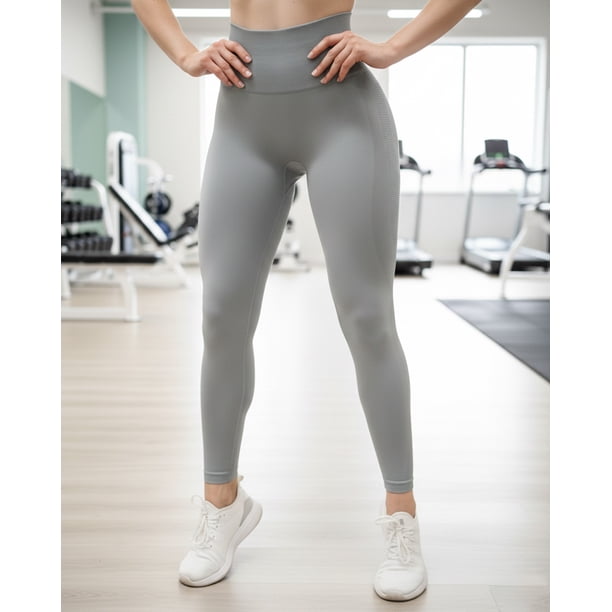 Calza Deportiva Mujer Push Up Color Sólido