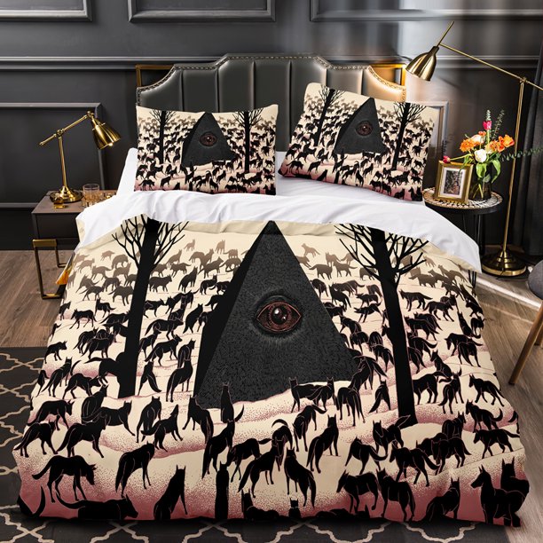 Black Fairy Bedding Set Sleep story Bed Set Aldult Kid Bedroom Duvetcover Sets
